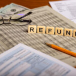 Concept Image Of Tax Forms With Taxes CPA And IRS Stock Image