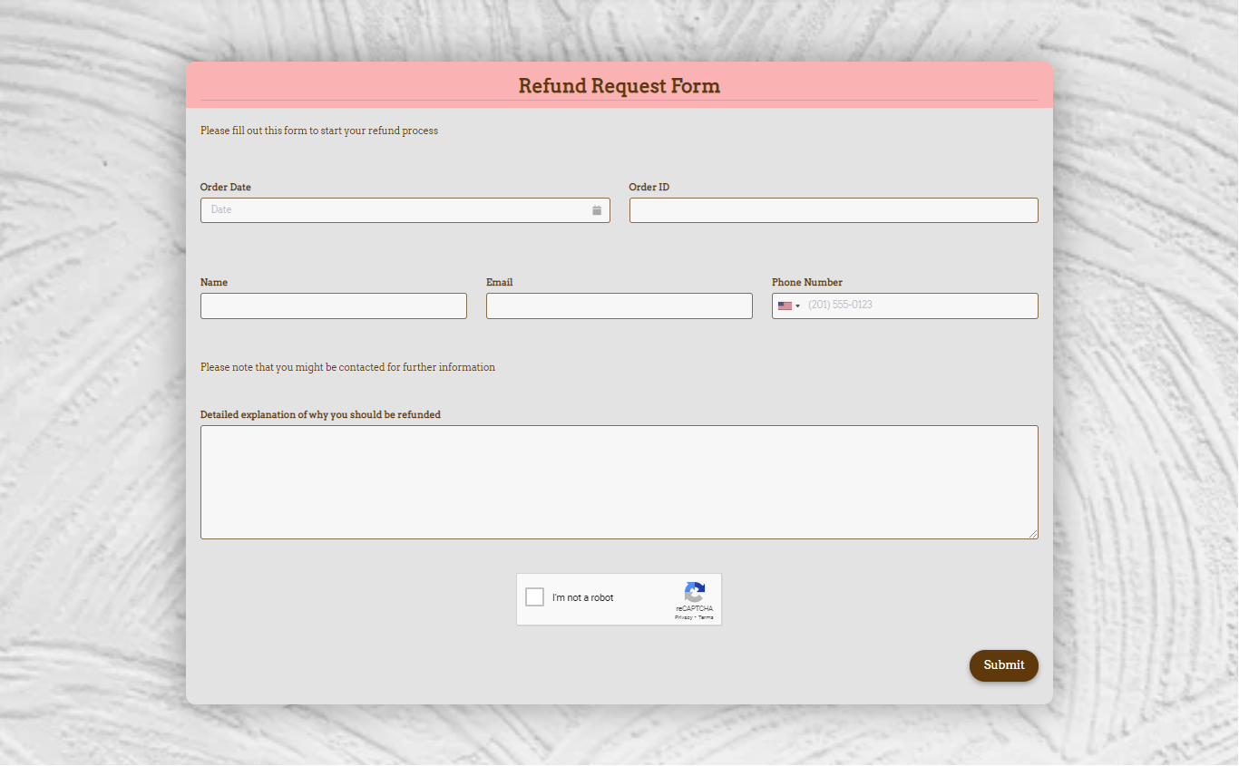 Free Refund Request Form Template Formplus Free Refund Request Form Template Formplus
