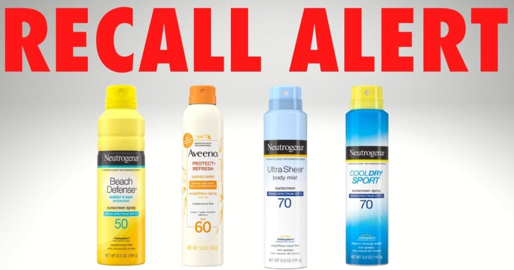 Johnson Johnson Recalling NEUTROGENA And AVEENO Aerosol Sunscreen